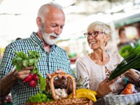 mature couple grabbing healthy food in Jonesboro