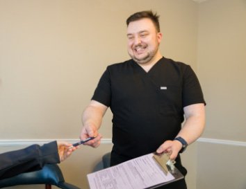 photo of team member smiling