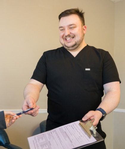 photo of team member smiling